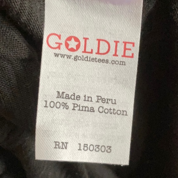 100% Prima Cotton Black Goldie, off the shoulder Sun dress. Like new! Small - Picture 13 of 14